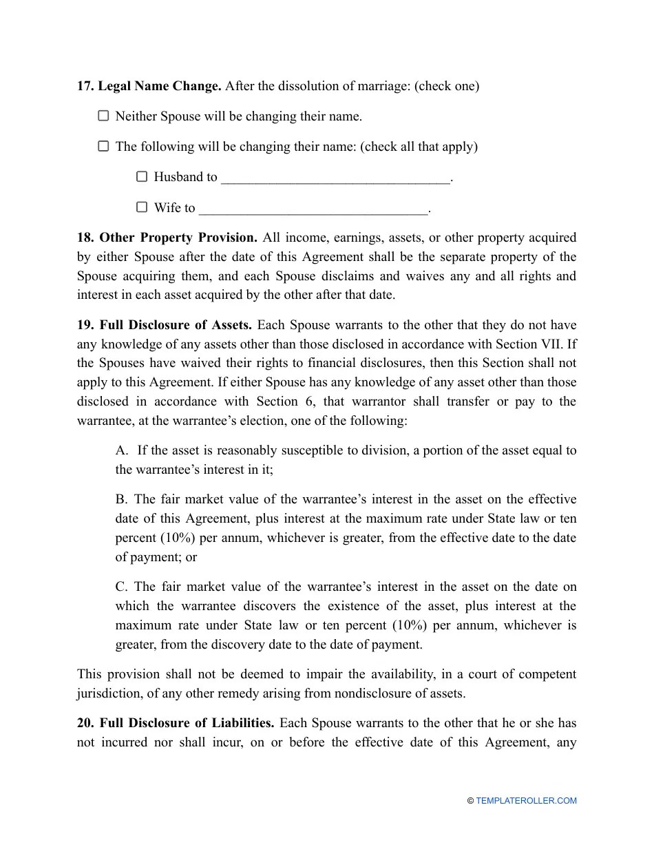Louisiana Divorce Settlement Agreement Template Fill Out, Sign Online