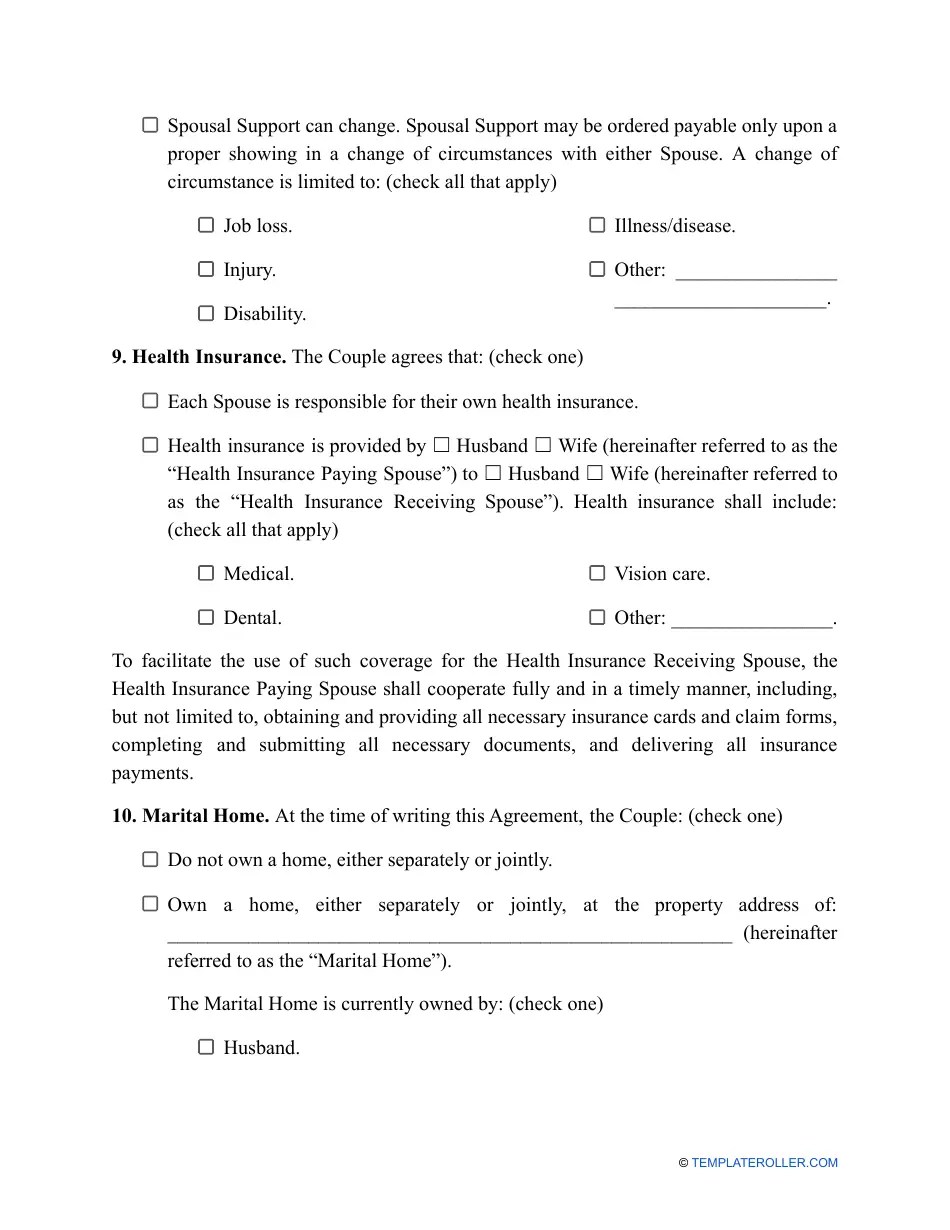 Nebraska Divorce Settlement Agreement Template Fill Out, Sign Online