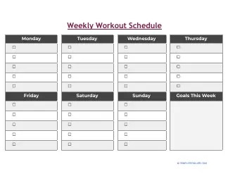 Insanity Workout Schedule Download Printable PDF | Templateroller