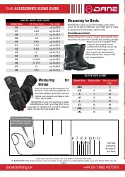 Motorcycle Clothing Size Chart - Dane Download Printable PDF