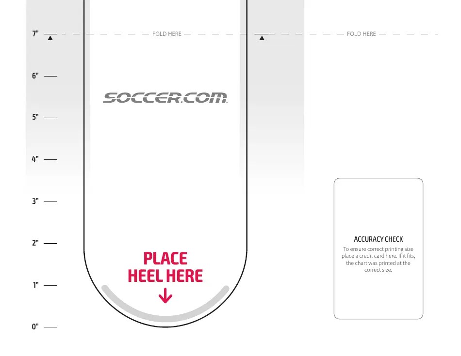 Men's Foot Sizing Chart - Soccer.com Download Printable PDF