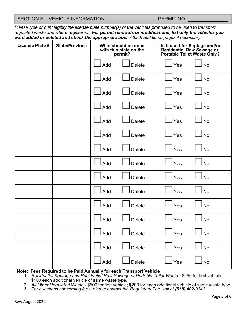 New York Waste Transporter Permit Application Fill Out, Sign Online