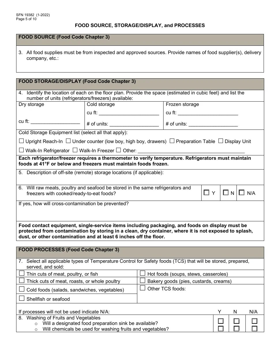 Form SFN19382 Fill Out, Sign Online and Download Fillable PDF, North