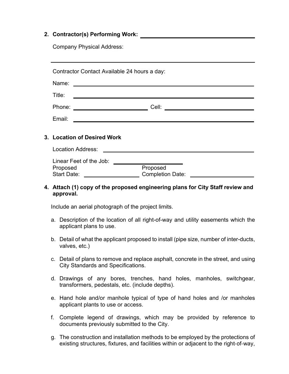 Haltom City, Texas Utility Construction Permit Fill Out, Sign Online