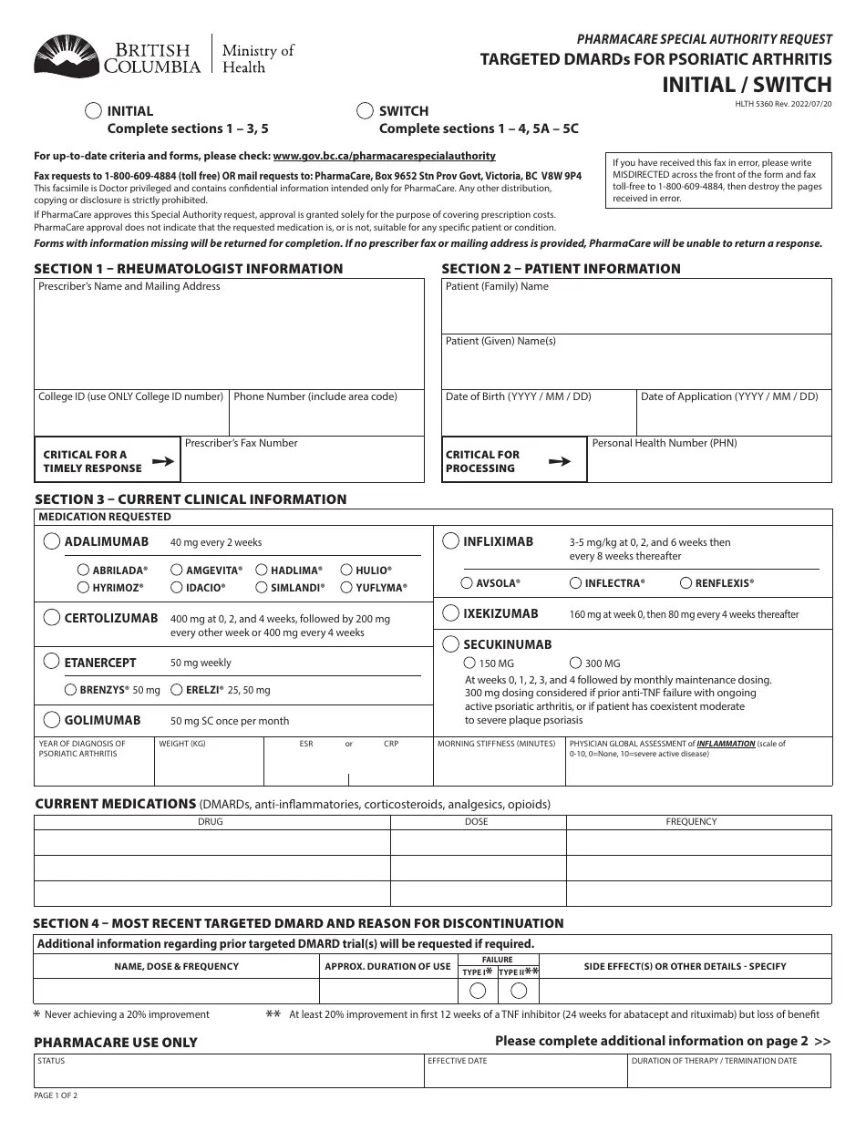 What Is Special Authority Form Pharmacare at Clifton Teague blog