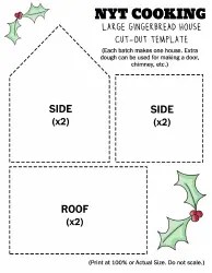 Gingerbread House Template - Full Download Printable PDF | Templateroller