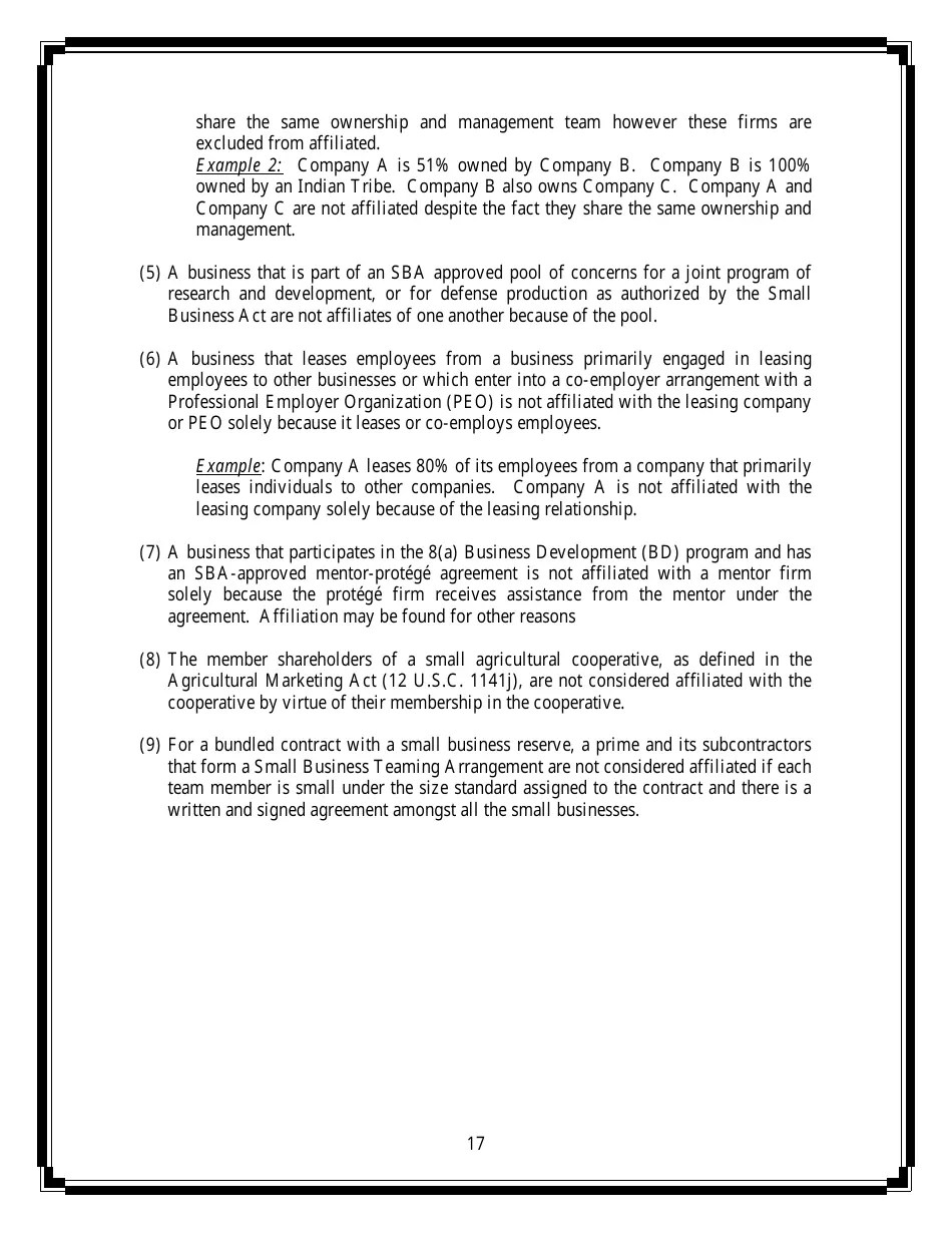 Small Business Compliance Guide Size and Affiliation Fill Out, Sign