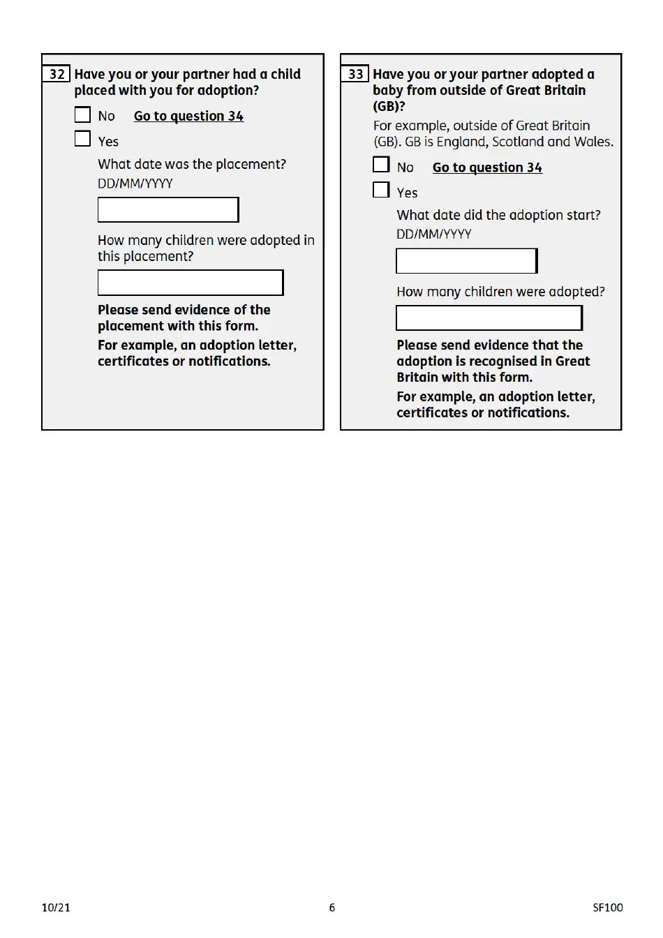 Form SF100 Download Fillable PDF or Fill Online Sure Start Maternity