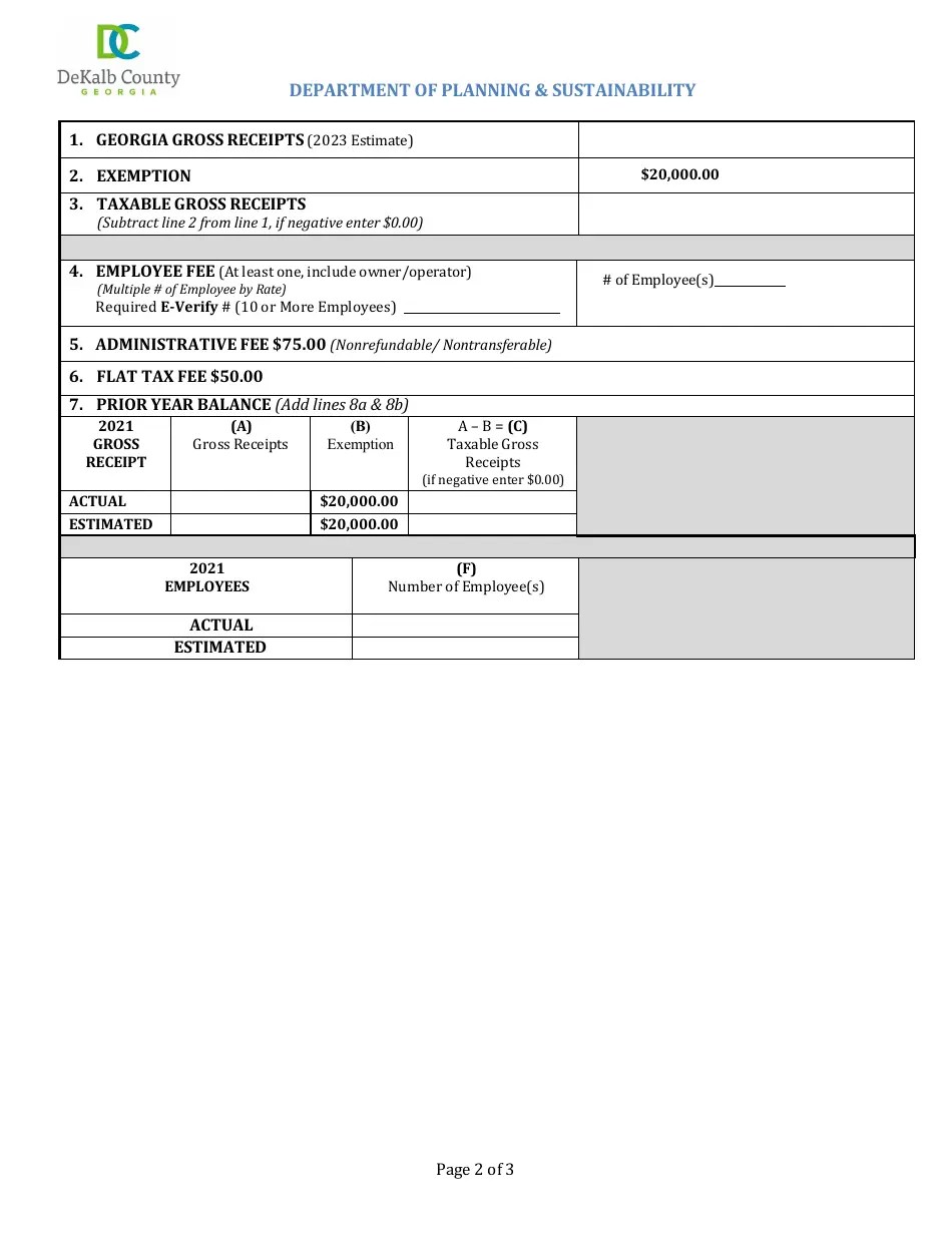 2023 DeKalb County, (United States) Alcohol License and