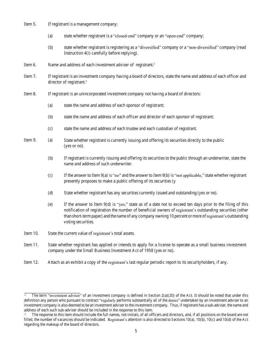 Form N8A (SEC Form N1102) Fill Out, Sign Online and Download