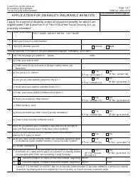Form SSA-16 Download Fillable PDF or Fill Online Application for