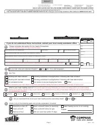 Form HSEA1 Download Fillable PDF or Fill Online Application for the Low