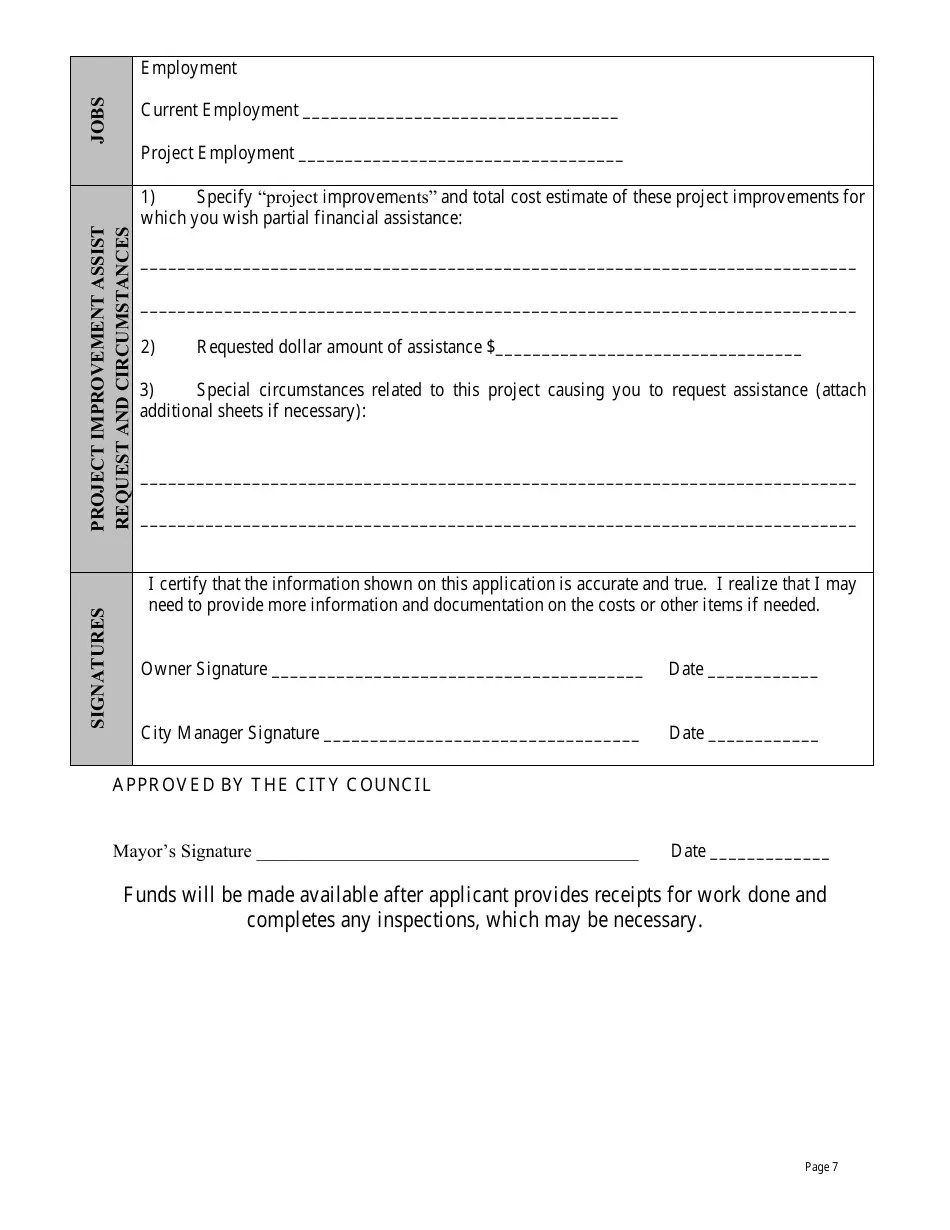 Haltom City, Texas Economic Development Assistance Grant Application