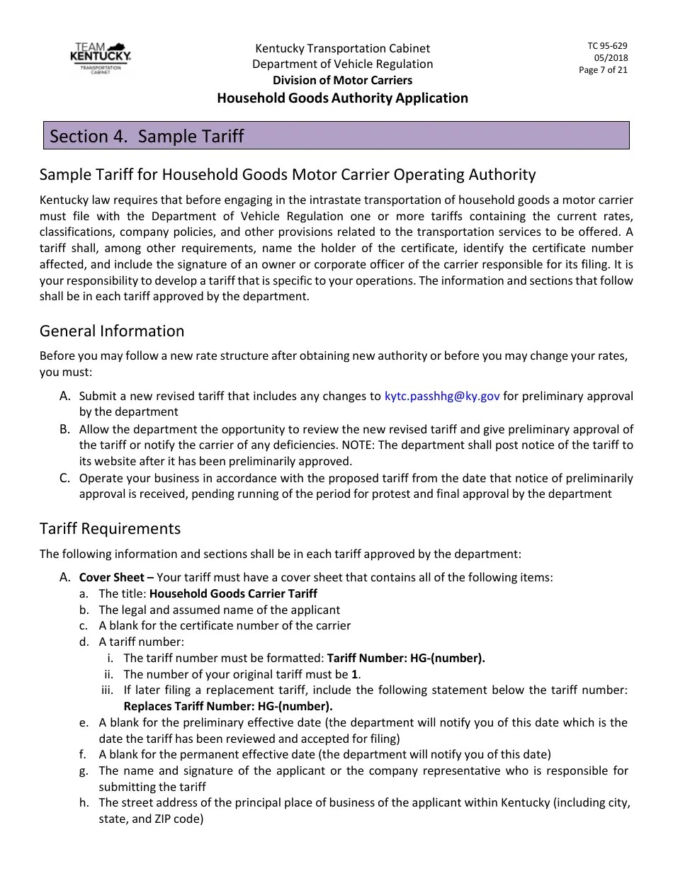 Form TC95629 Fill Out, Sign Online and Download Printable PDF