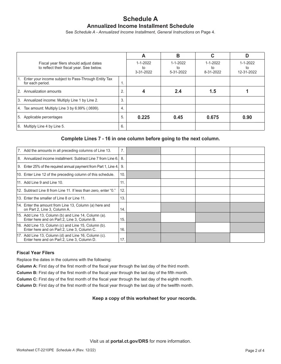 Worksheet CT2210PE Download Printable PDF or Fill Online Underpayment