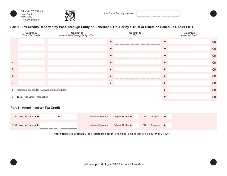 Schedule CTIT CREDIT Download Printable PDF or Fill Online Tax