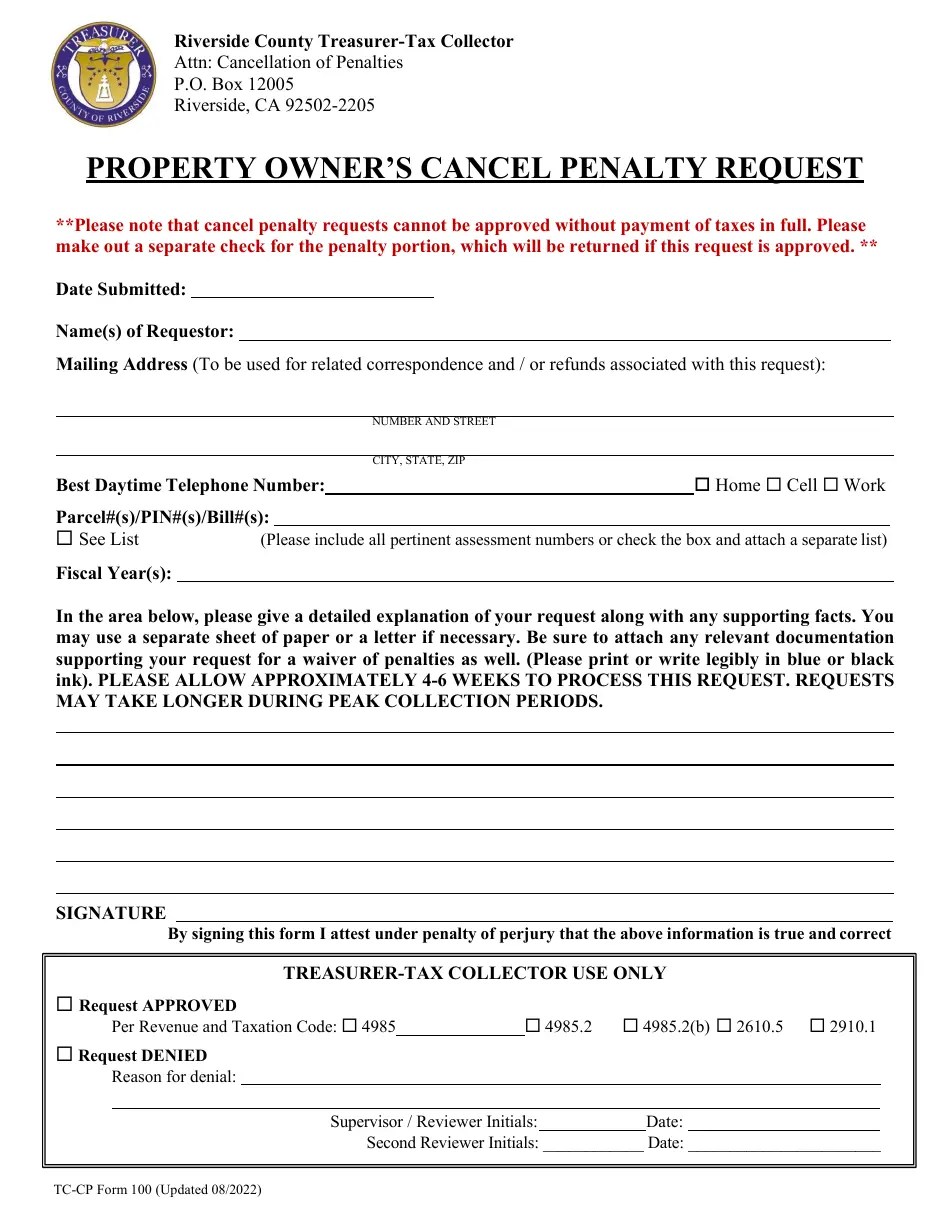 TCCP Form 100 Fill Out, Sign Online and Download Fillable PDF