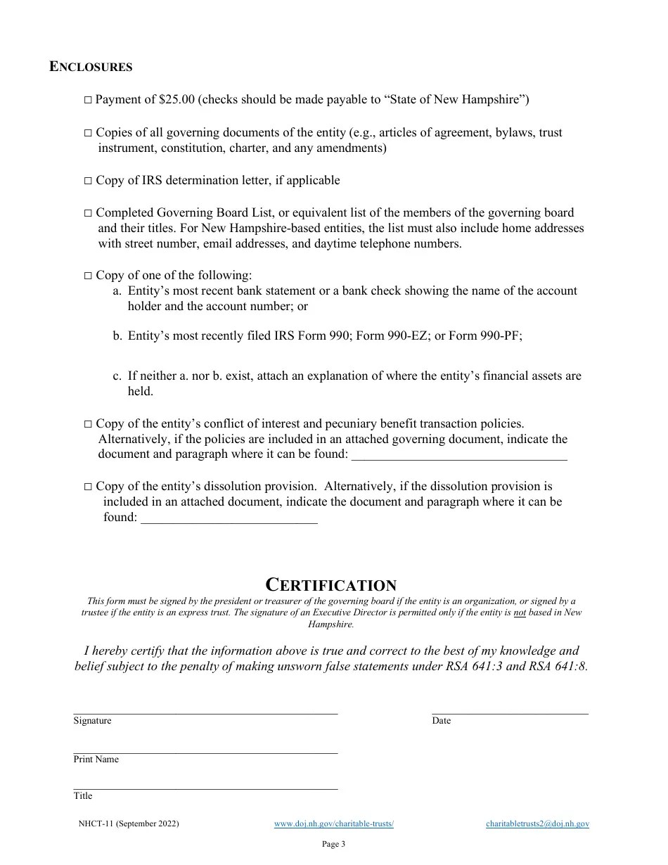 Form NHCT11 Fill Out, Sign Online and Download Printable PDF, New Hampshire Templateroller