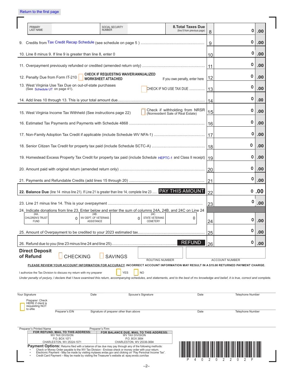 Form IT140 2022 Fill Out, Sign Online and Download Fillable PDF