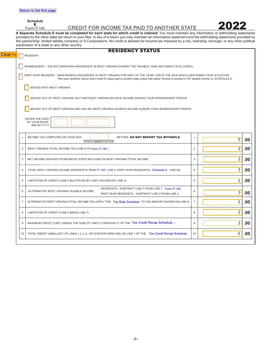 Form IT140 2022 Fill Out, Sign Online and Download Fillable PDF