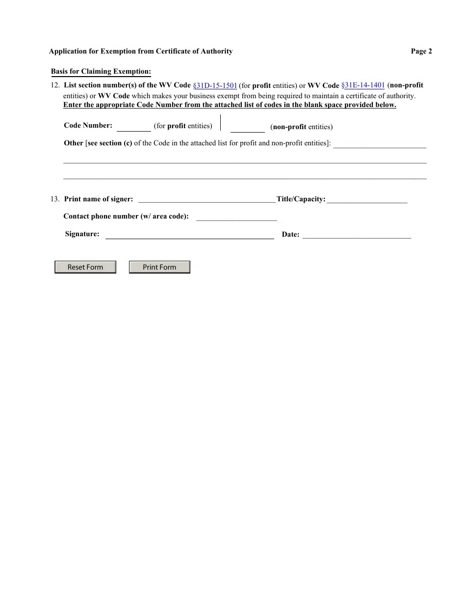 Form CF2 Fill Out, Sign Online and Download Fillable PDF, West