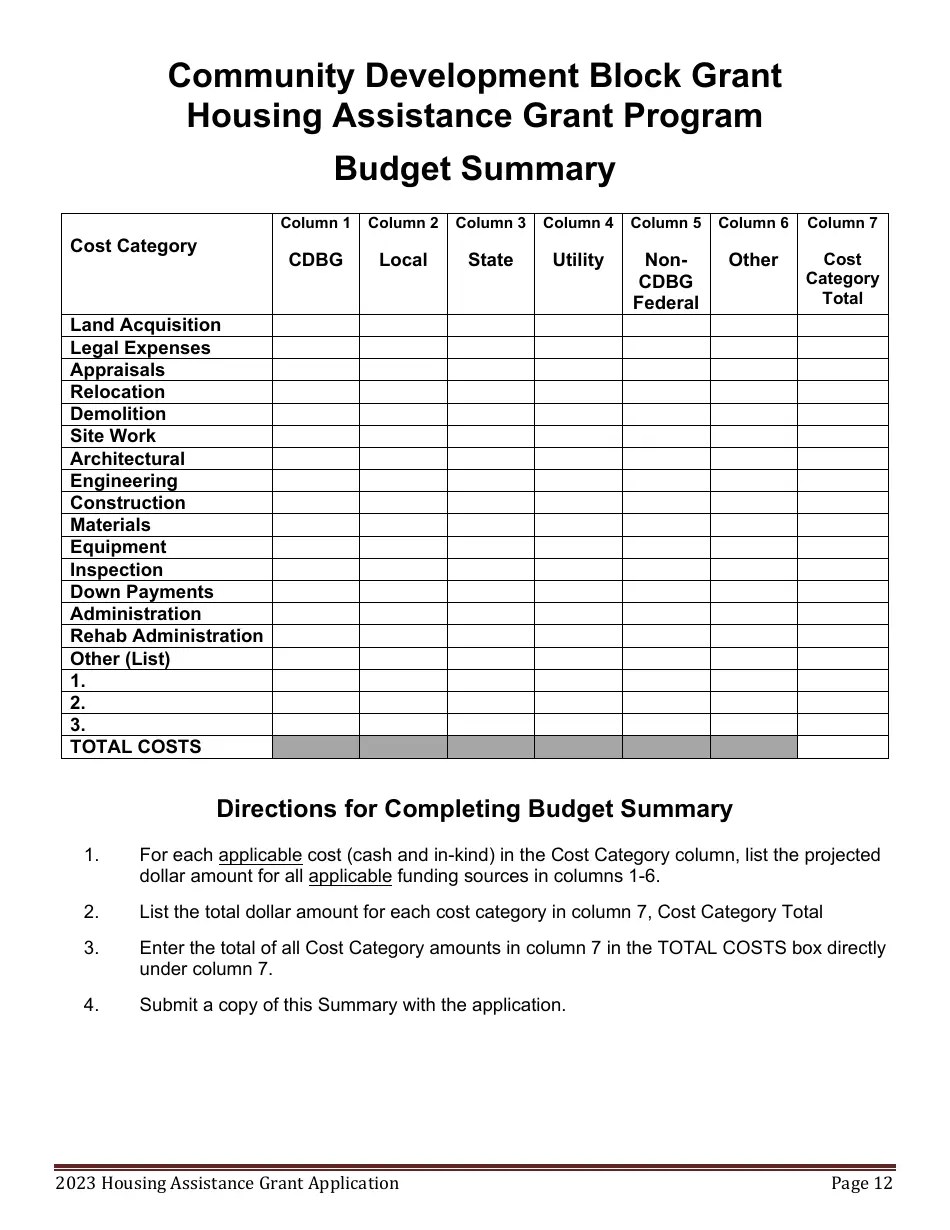 2023 Maine Housing Assistance Grant Program Application Fill Out