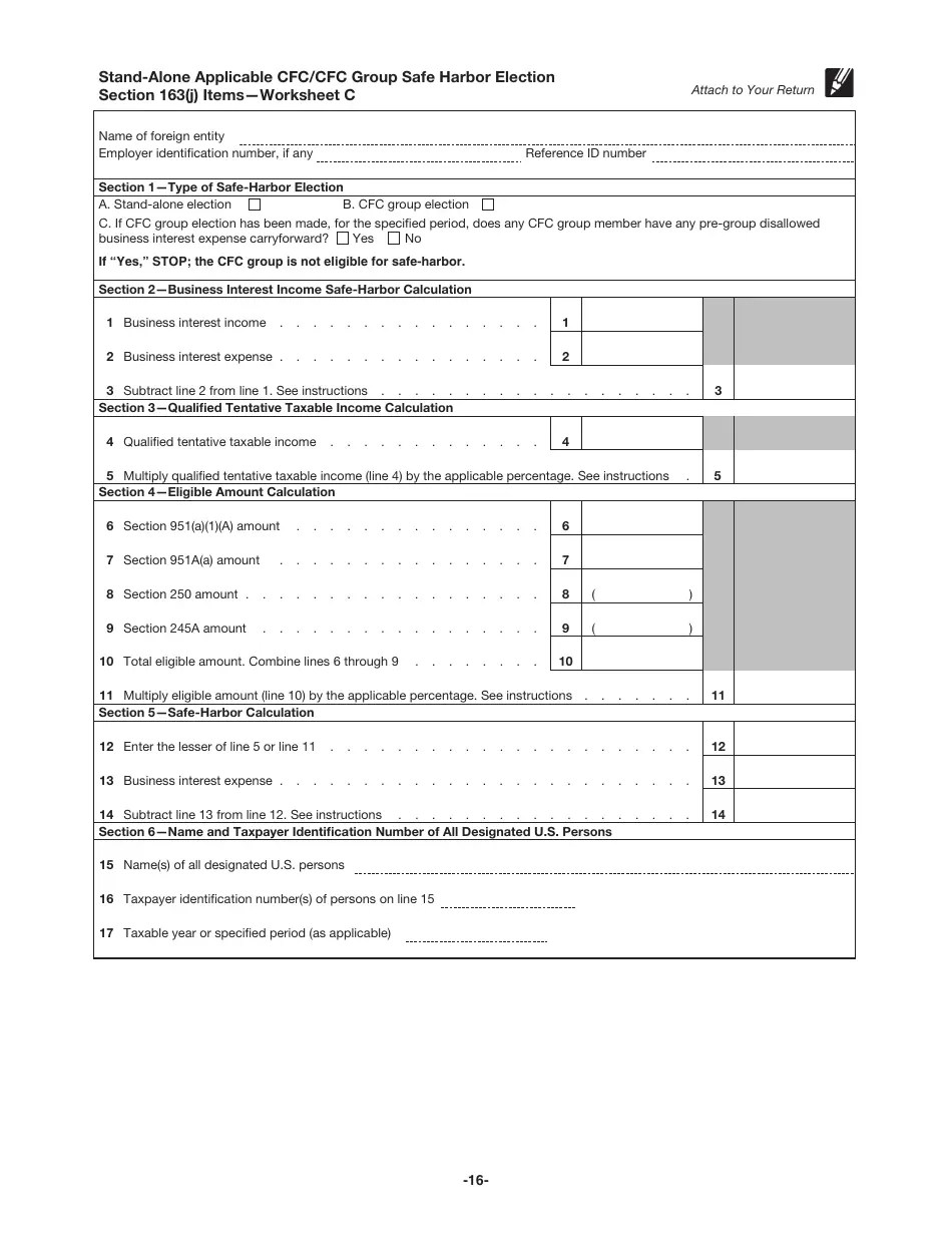 Download Instructions for IRS Form 8990 Limitation on Business Interest Expense Under Section