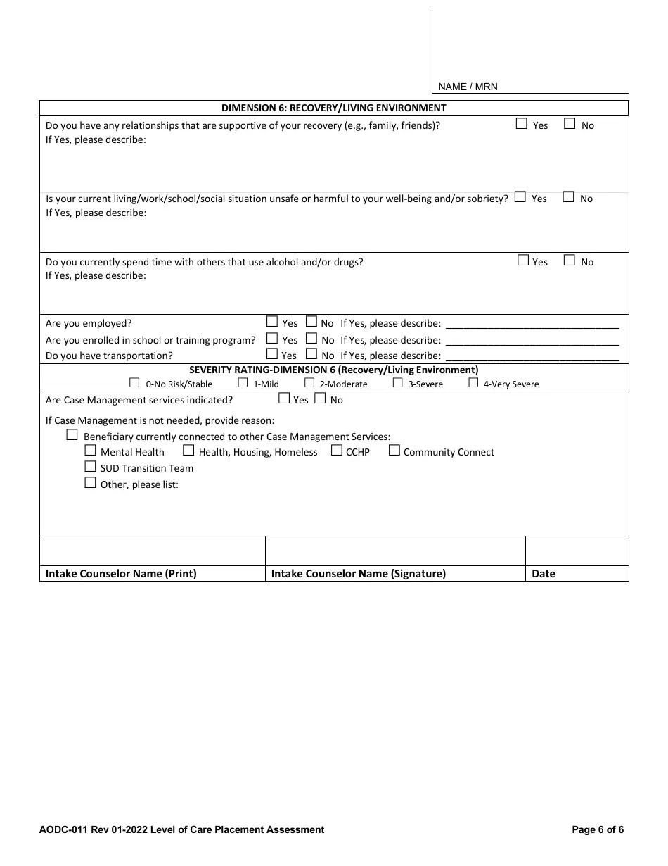 Form AODC011 Fill Out, Sign Online and Download Fillable PDF, Contra