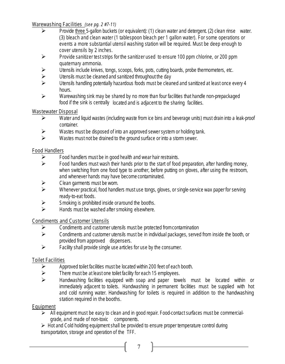 Contra Costa County, California Application for Temporary Food Event