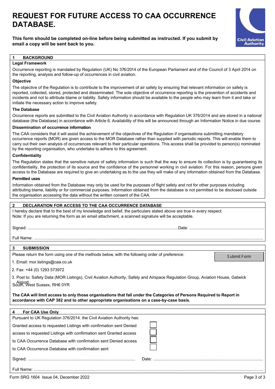 Form SRG1604 Fill Out, Sign Online and Download Fillable PDF, United