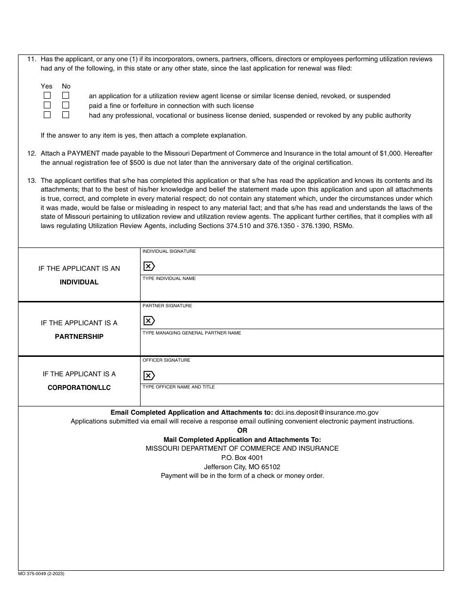 Form MO3750049 Download Fillable PDF or Fill Online Certificate of