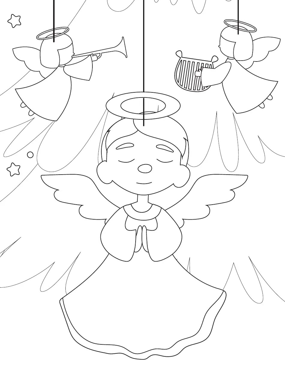 Little Angels Coloring Page Download Printable PDF Templateroller