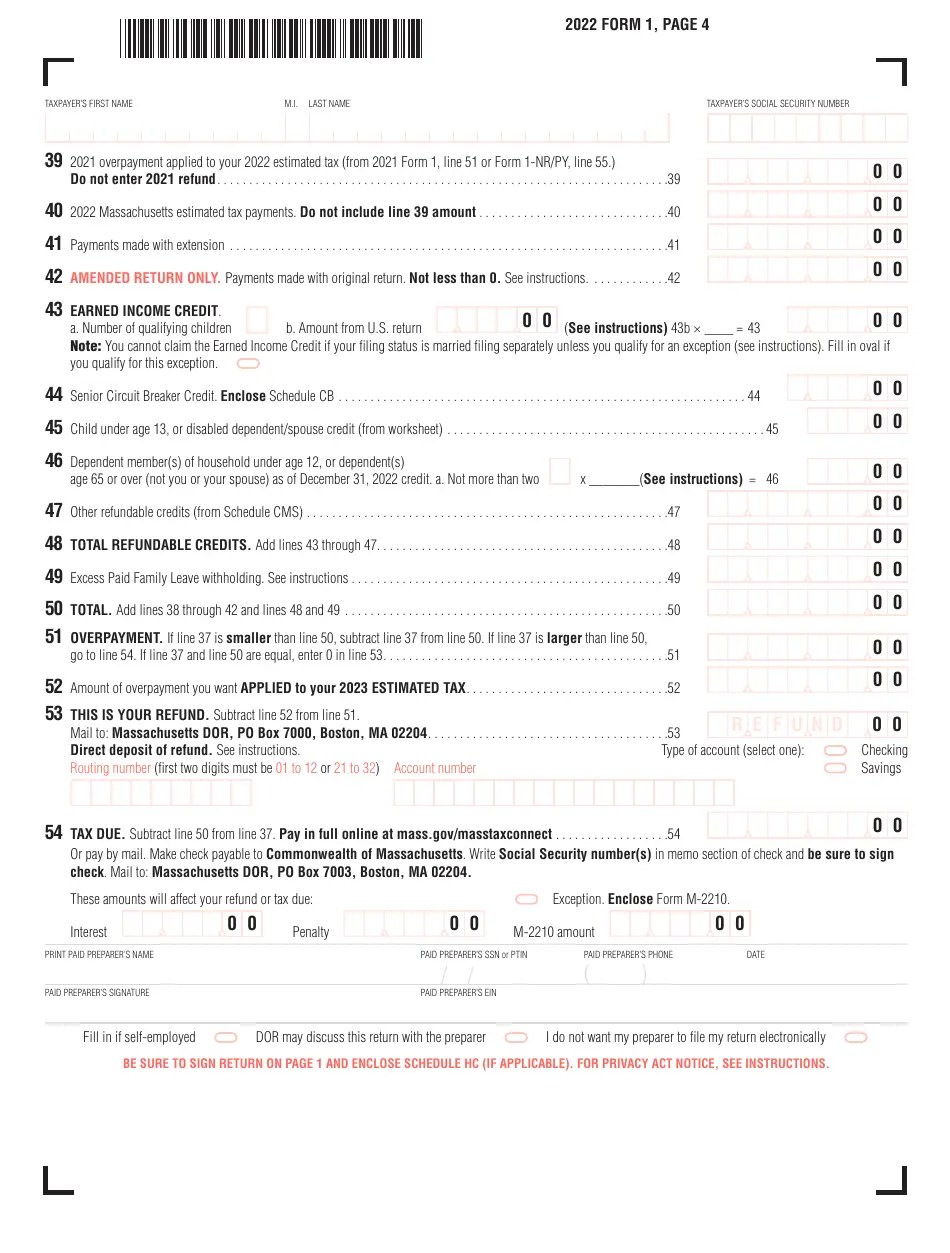 Form 1 2022 Fill Out, Sign Online and Download Printable PDF
