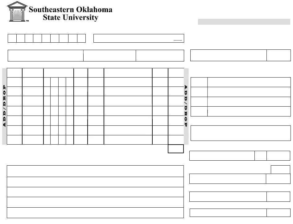 Oklahoma Official Enrollment Form Southeastern Oklahoma State