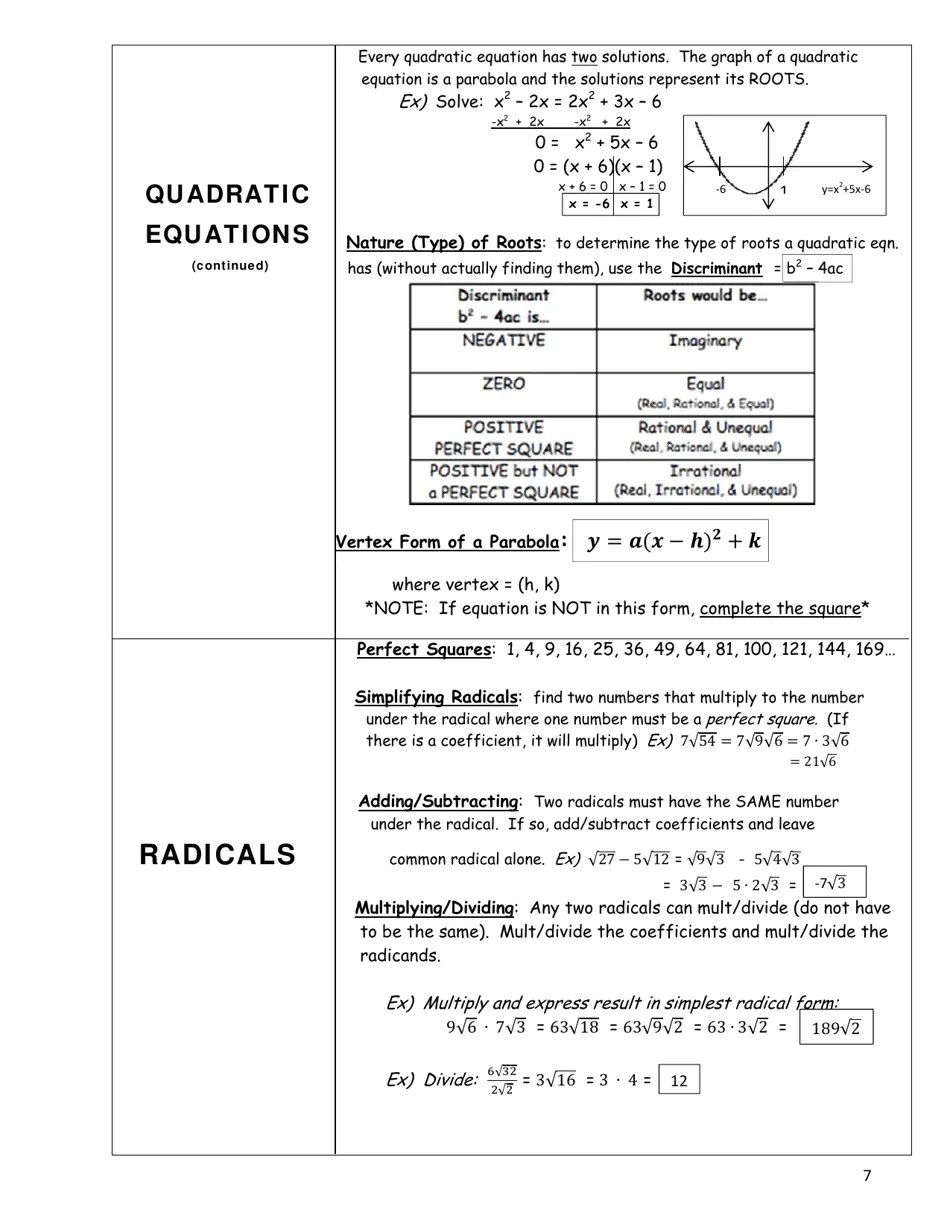 Common Core Algebra I Regents Exam Cheat Sheet Download Printable PDF