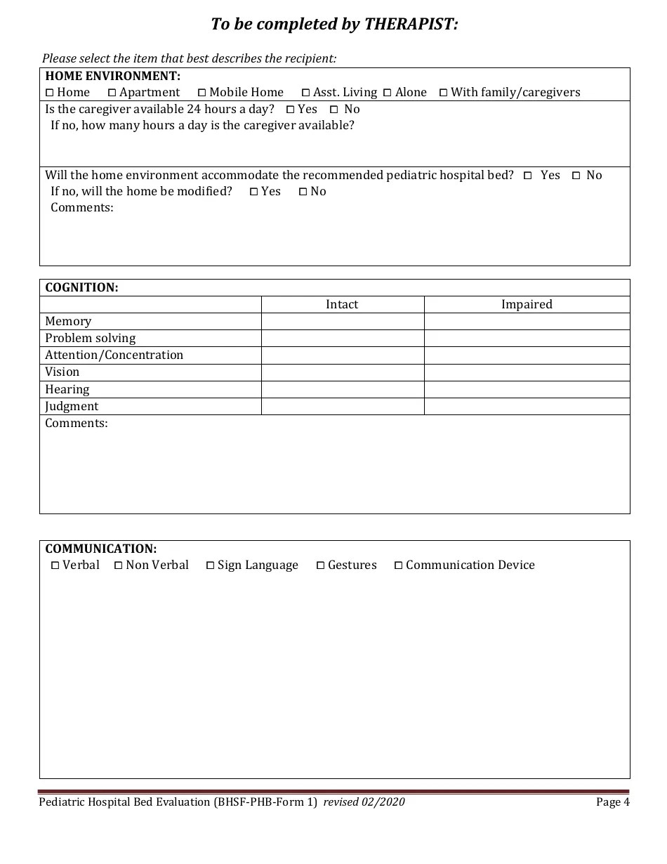 BHSFPHB Form 1 Fill Out, Sign Online and Download Printable PDF, Louisiana Templateroller