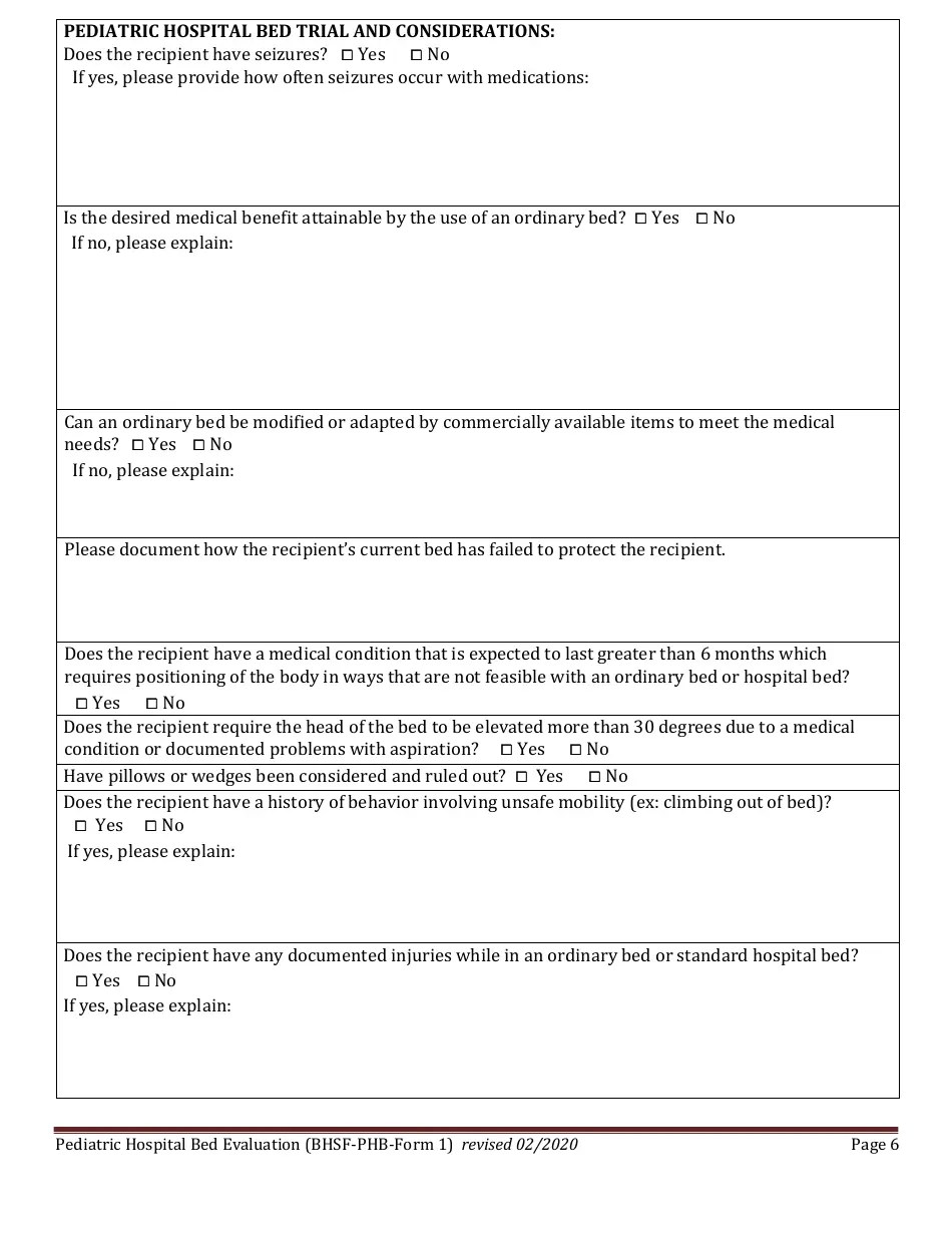 BHSFPHB Form 1 Fill Out, Sign Online and Download Printable PDF, Louisiana Templateroller