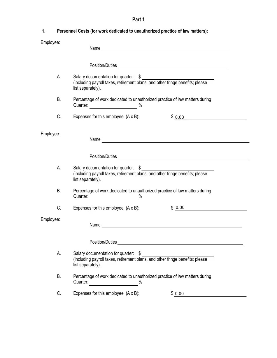 Ohio Certification of Annual Expenses for Reimbursement to a Upl
