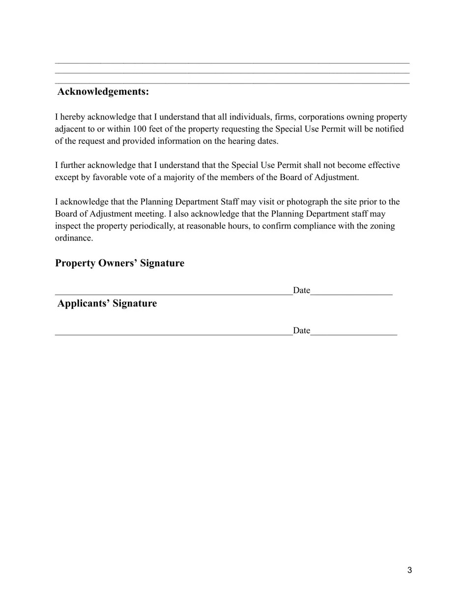 Stanly County, North Carolina Special Use Permit Application Fill Out, Sign Online and