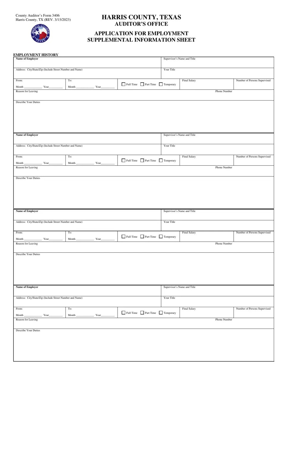 Form 3406 Download Fillable PDF or Fill Online Application for