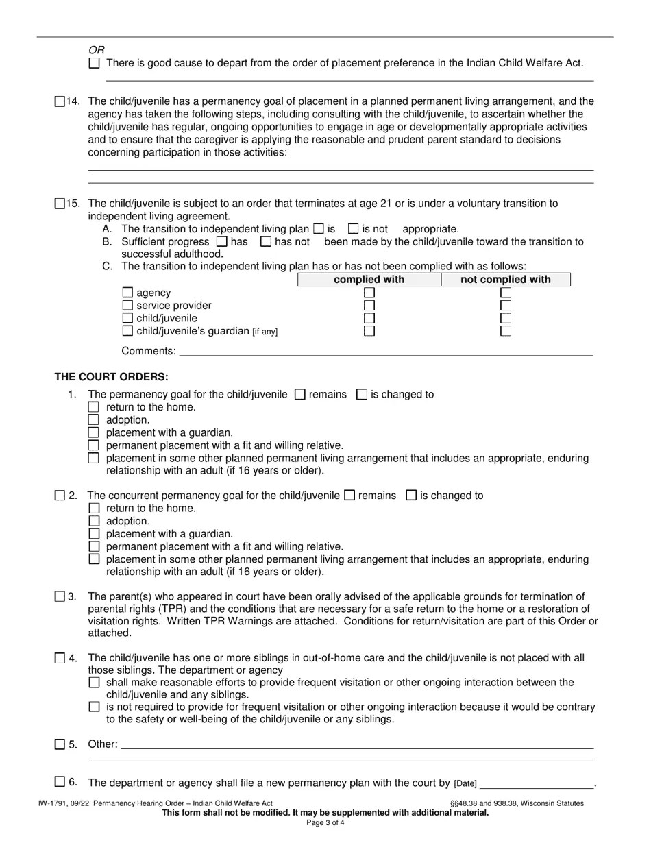 Form IW1791 Fill Out, Sign Online and Download Printable PDF