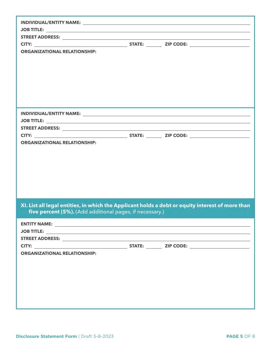 Arkansas Disclosure Statement Download Fillable PDF | Templateroller