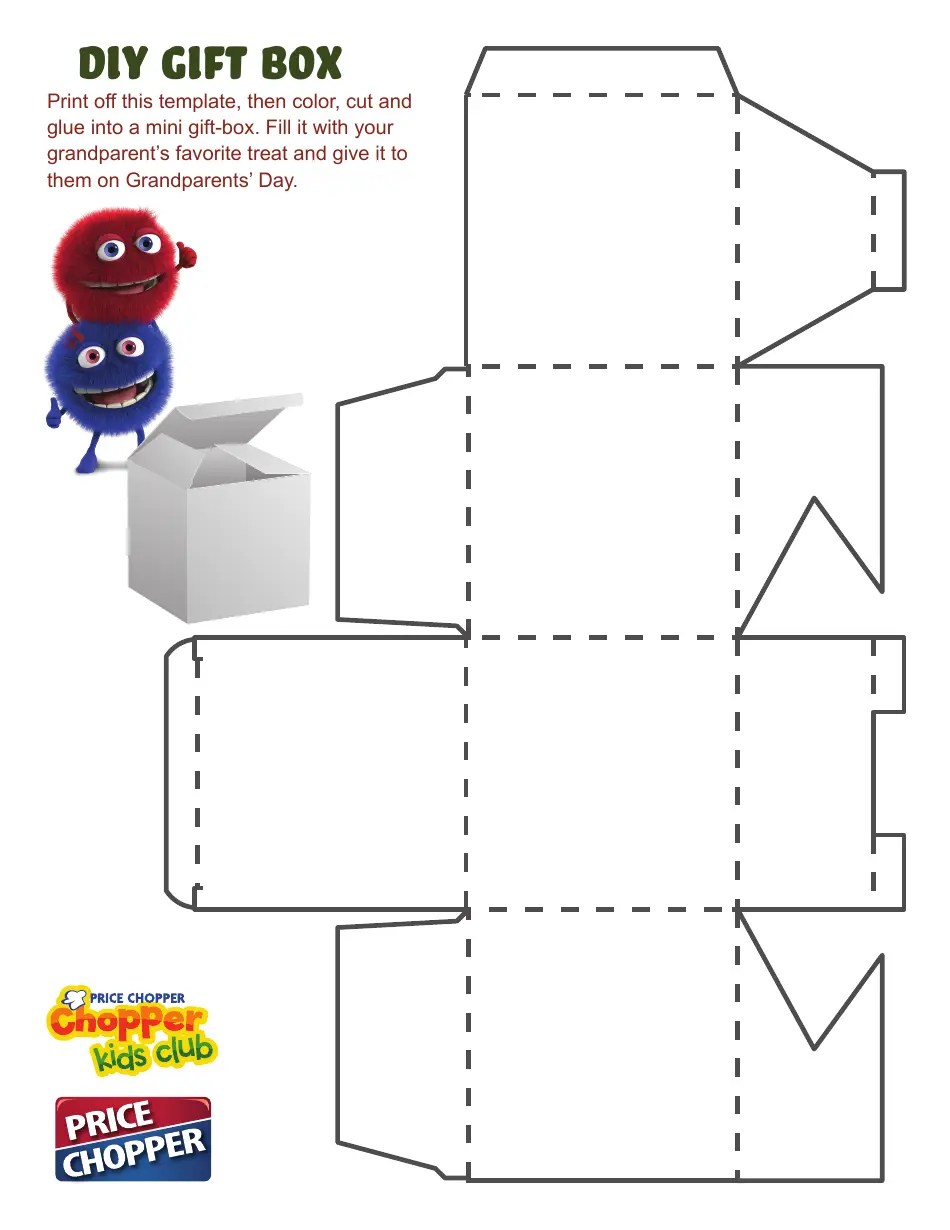 Diy Gift Box Template Download Printable PDF Templateroller