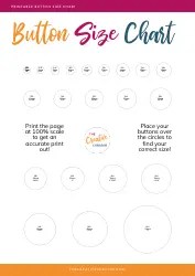 Button Size Chart Download Printable PDF | Templateroller