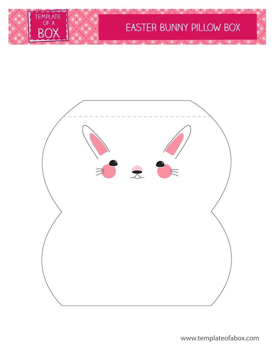 Easter Bunny Pillow Box Template Download Printable PDF Templateroller