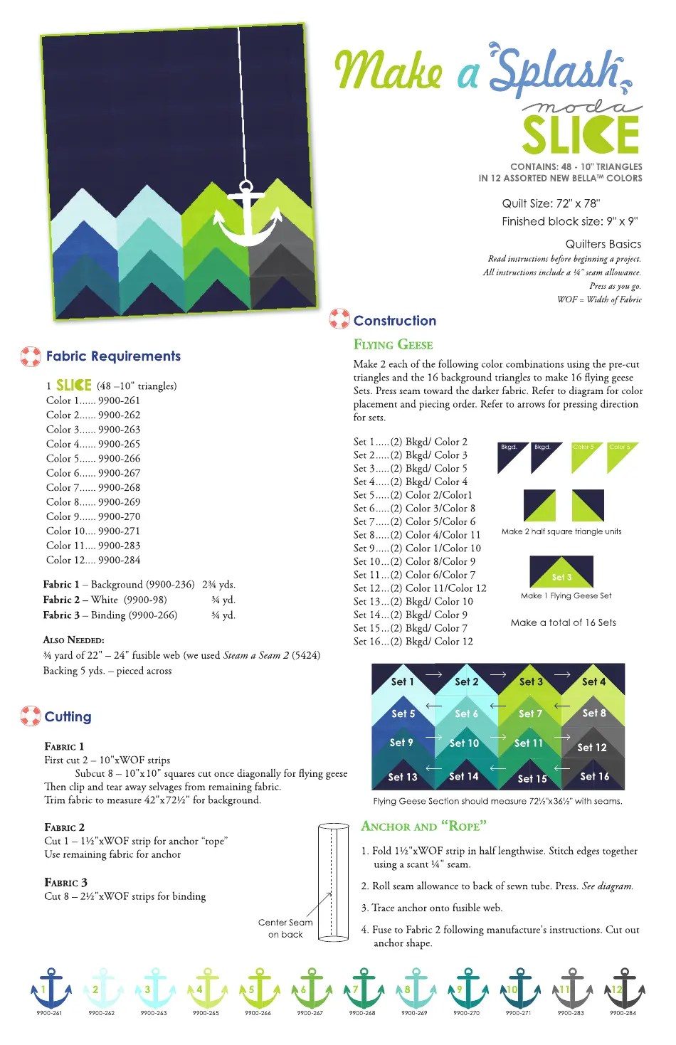 Make a Splash Quilt Pattern Download Printable PDF Templateroller