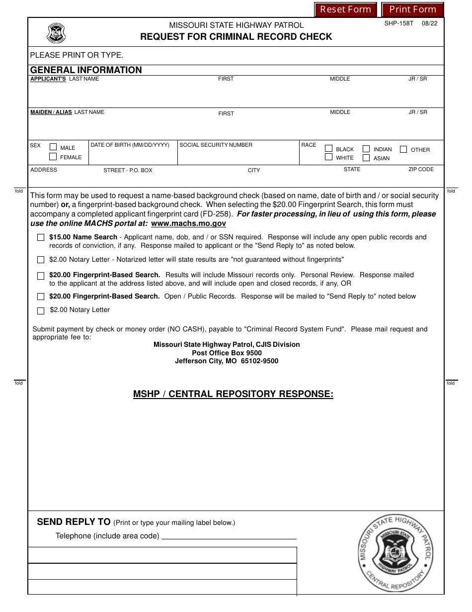 Form SHP158T Fill Out, Sign Online and Download Fillable PDF