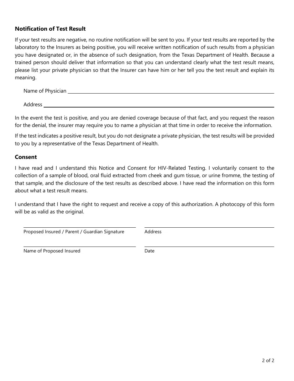 Form LAHR324 Download Fillable PDF or Fill Online Notice and Consent