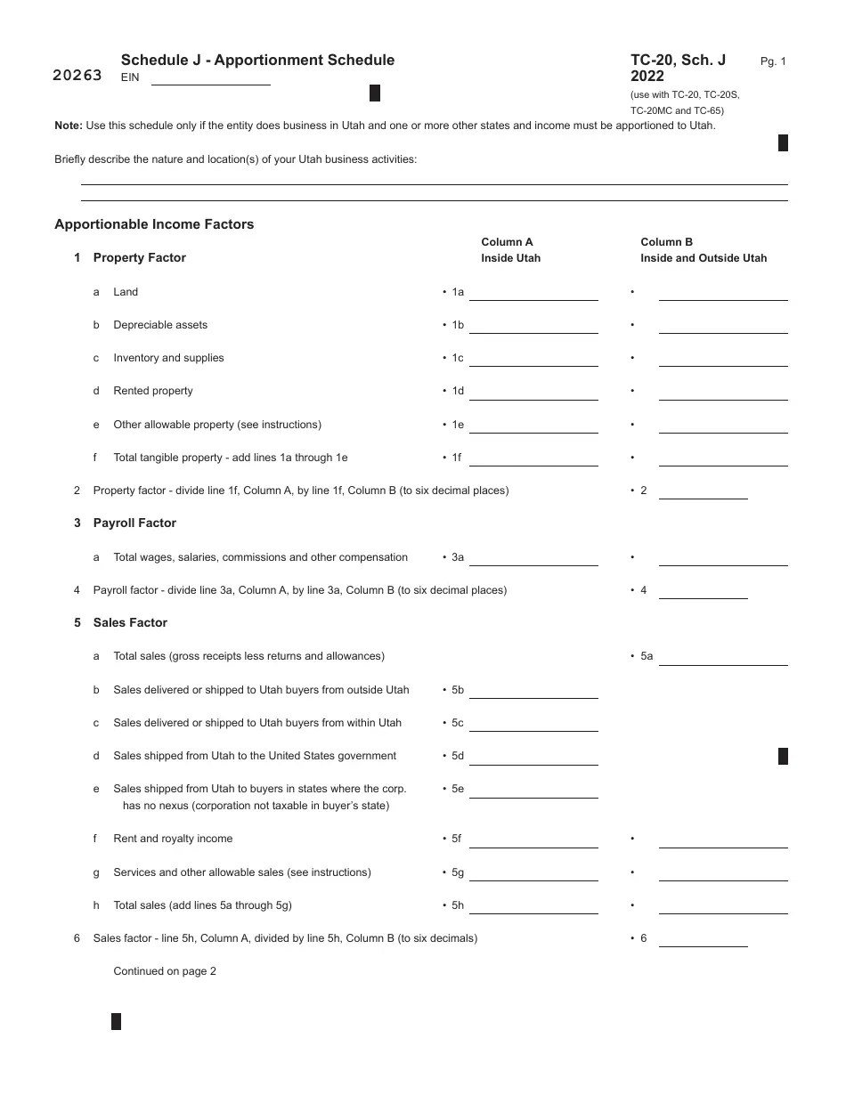 Form TC20S 2022 Fill Out, Sign Online and Download Fillable PDF