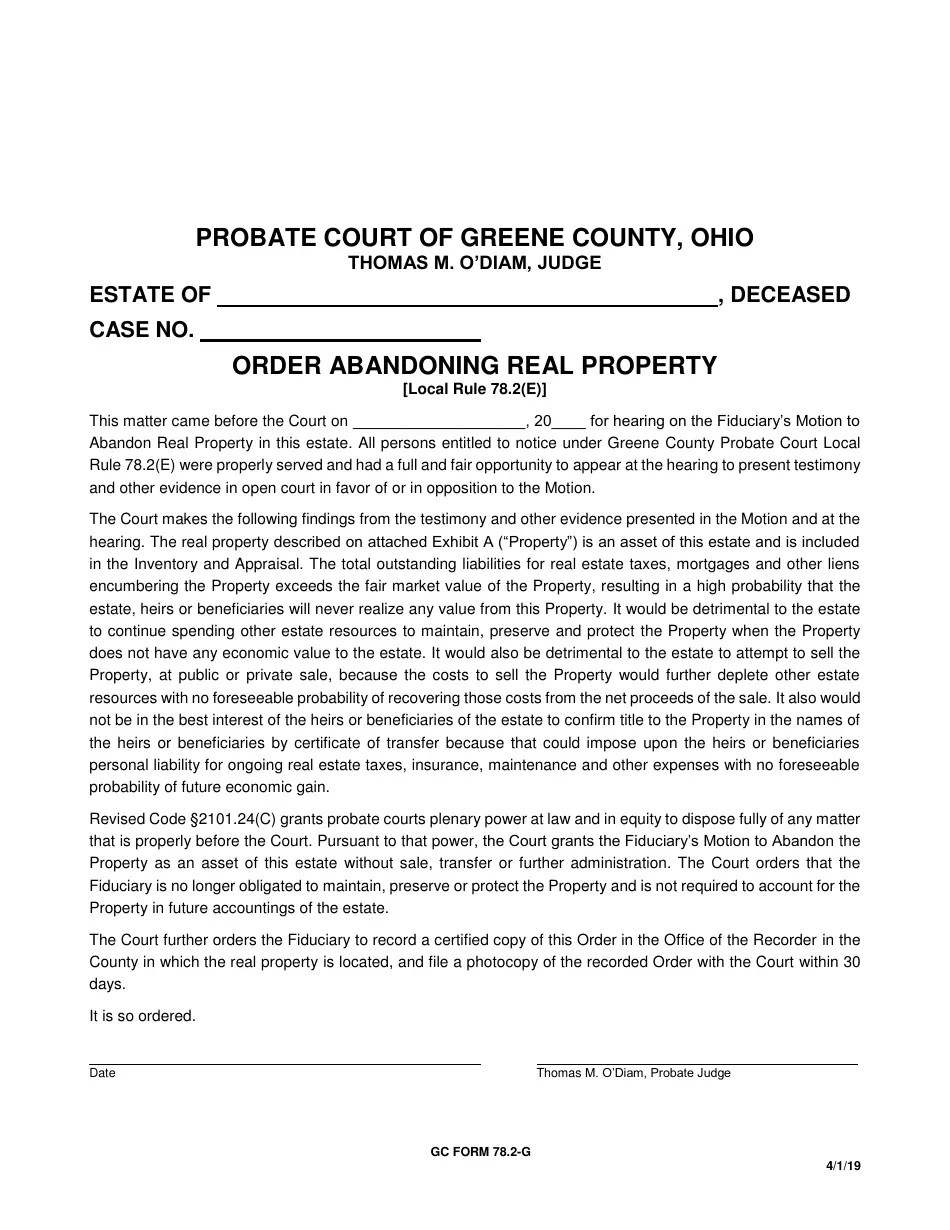 GC Form 78.2G Fill Out, Sign Online and Download Fillable PDF